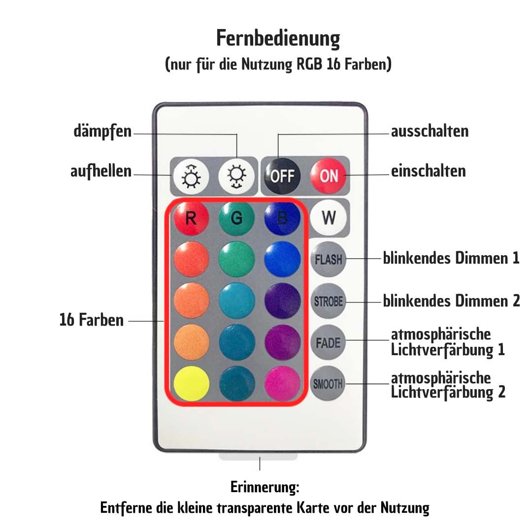 Kristall-Lampe: Wasserwellen-Projektor