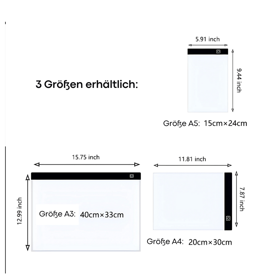 Dimmbare LED-Zeichenmatte